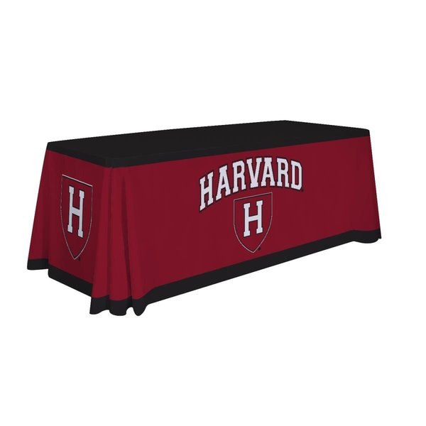 Showdown Displays Showdown Displays 810026HARV-001 6 ft. NCAA Harvard Crimson Dye Sublimated Table Throw - No.001 810026HARV-001